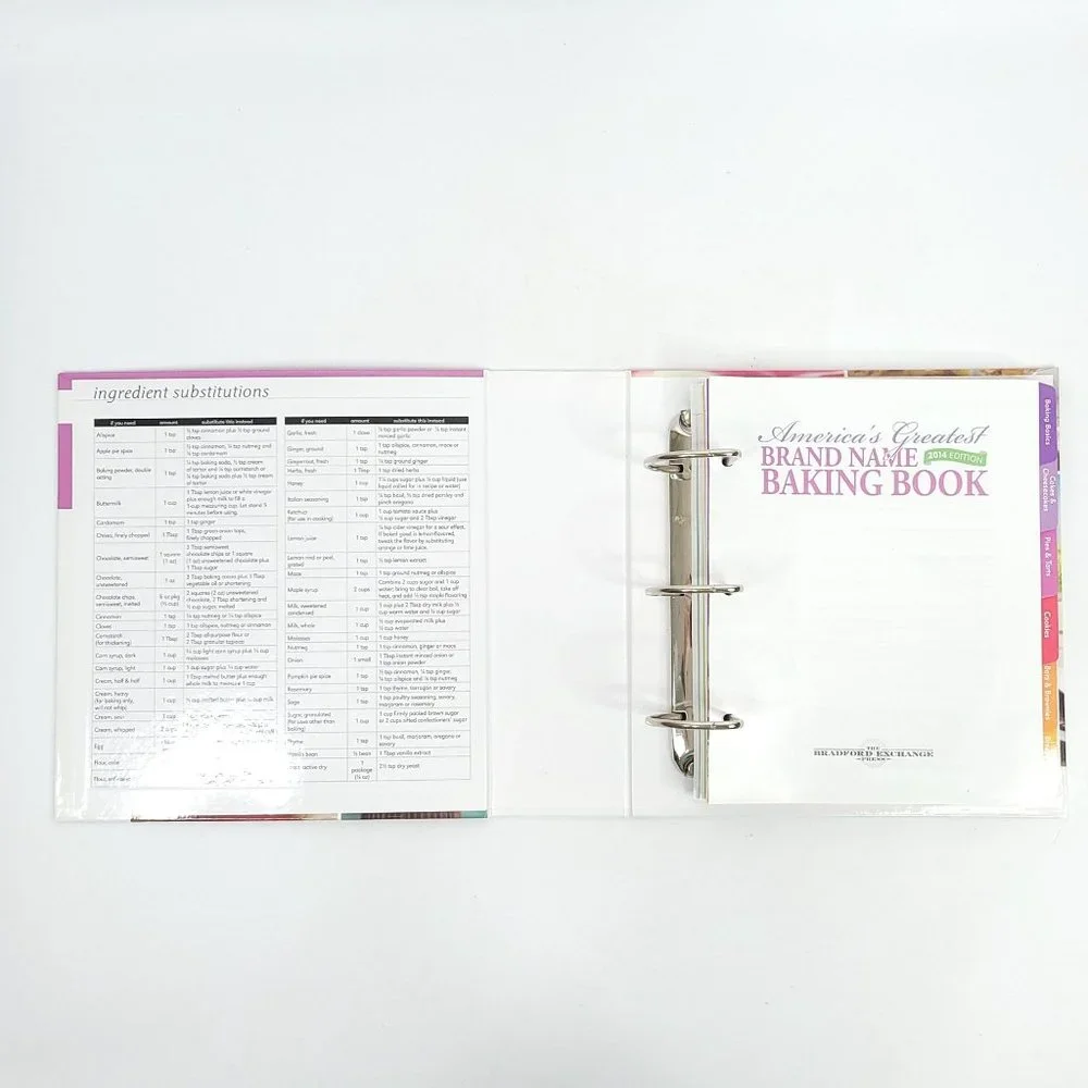 Bradford Exchange Americas Greatest Brand Name Baking Book 2014 Hardcover 3 Ring
